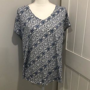 Sonoma Diamond Print Top XXL
